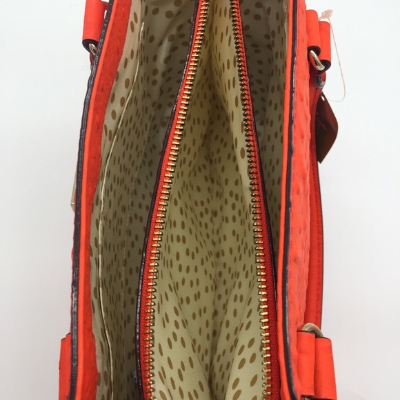 NWT Kate Spade Wellesley Quinn Bag in Ostrich Flame - Picture 6 of 10